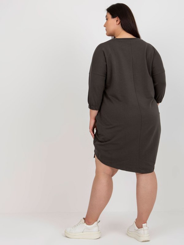 Tunika-RV-TU-7505.15-ciemny khaki rozmiar - ONE SIZE