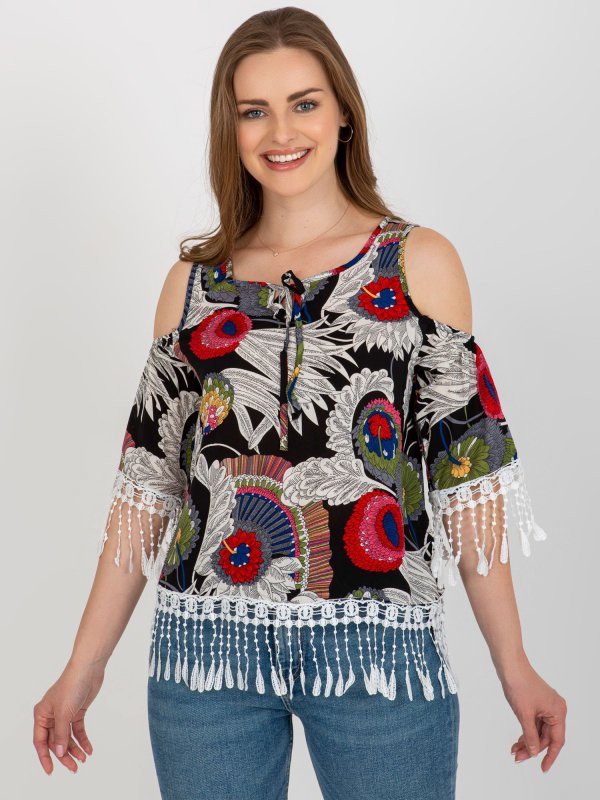 Bluzka-AT-BZ-2601.67-czarny rozmiar - ONE SIZE