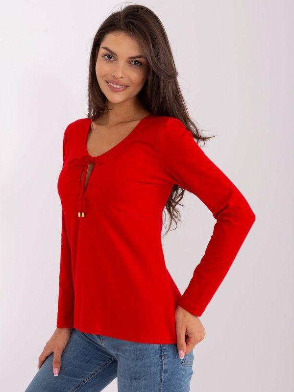 Bluzka-RV-BZ-8055.35P-czerwony rozmiar - M