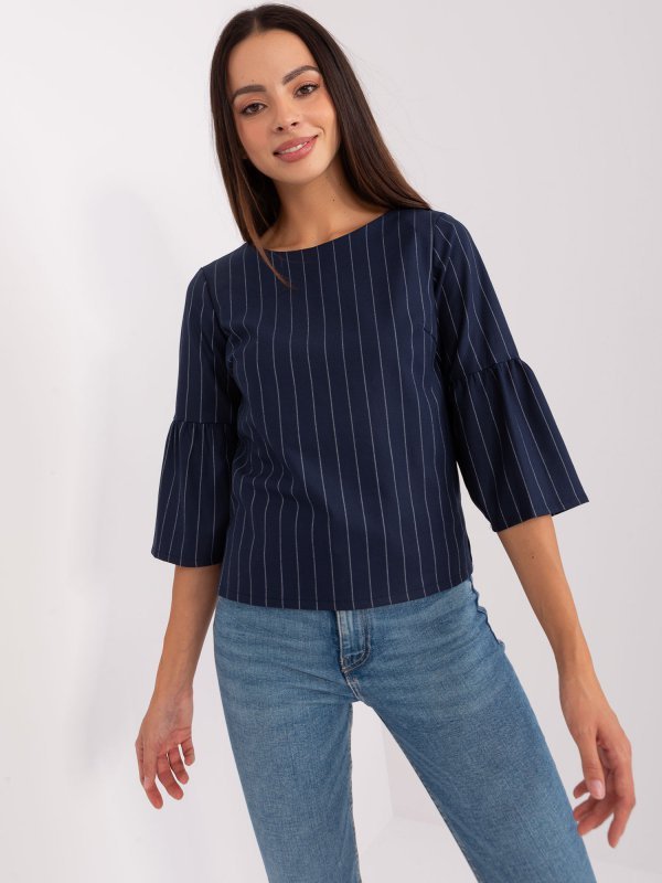 Bluzka-LK-BZ-506434.33P-granatowy rozmiar - 40
