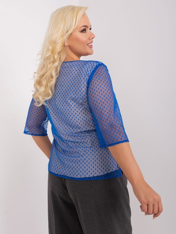 Bluzka-LK-BZ-506730.64P-niebieski rozmiar - 44