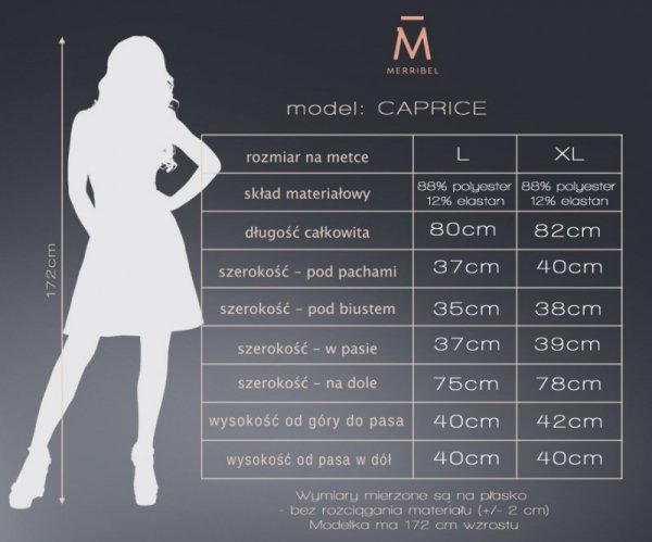 Sukienka Caprice 4483 rozmiar - L