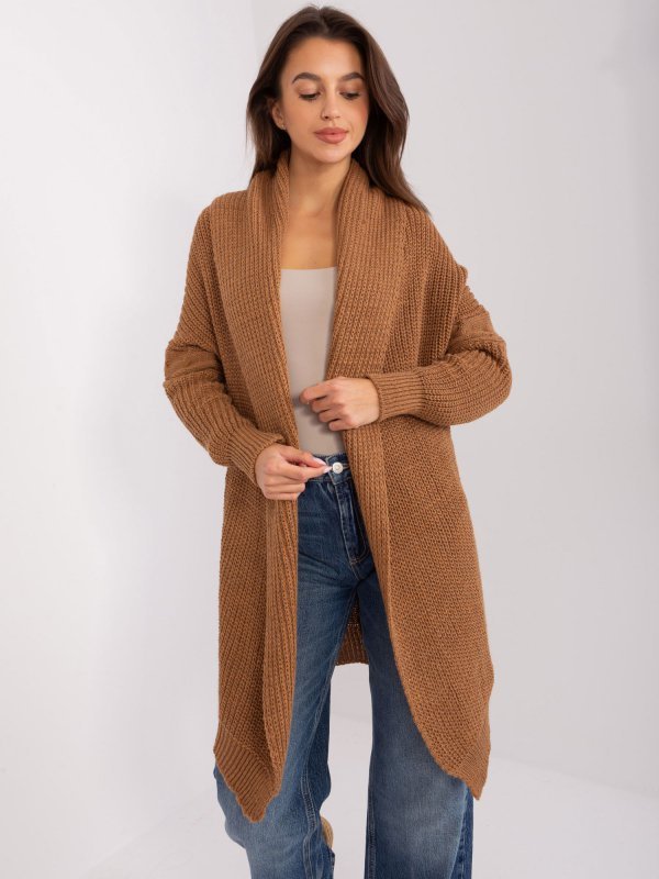 Kardigan-TW-SW-BI-305.99P-brązowy rozmiar - ONE SIZE