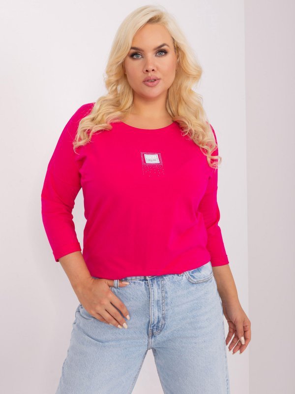 Bluzka-RV-BZ-8995.94P-fuksjowy rozmiar - ONE SIZE