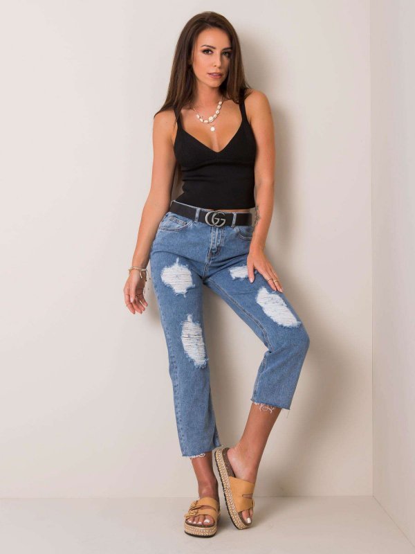 Spodnie jeans-NM-DE-SP-L0820.36P-niebieski rozmiar - XS