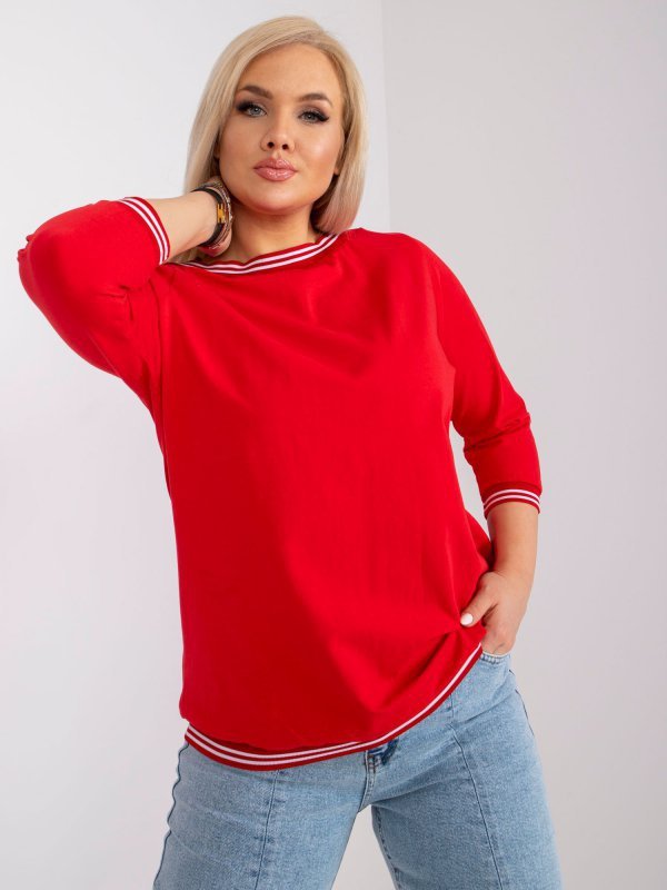 Bluzka-RV-BZ-6640.86-czerwony rozmiar - 3XL