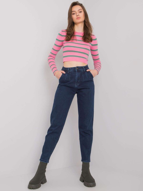 Spodnie jeans-MR-SP-253.22P-ciemny niebieski rozmiar - 26