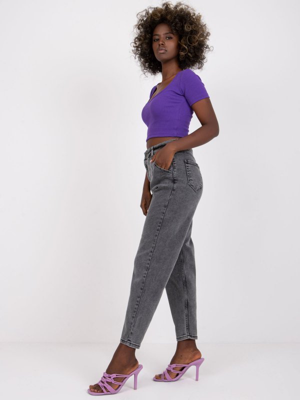 Spodnie jeans-MR-SP-253.22P-czarny rozmiar - 25