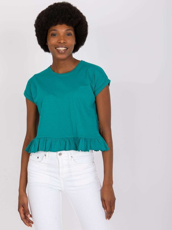 T-shirt-TW-TS-1053.21X-ciemny zielony rozmiar - L