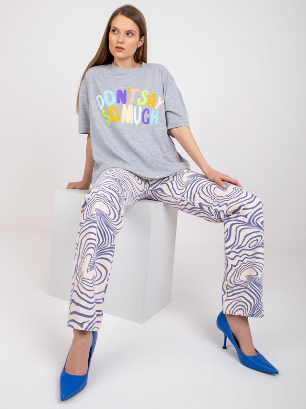 T-shirt-FA-TS-7733.91P-szary rozmiar - ONE SIZE