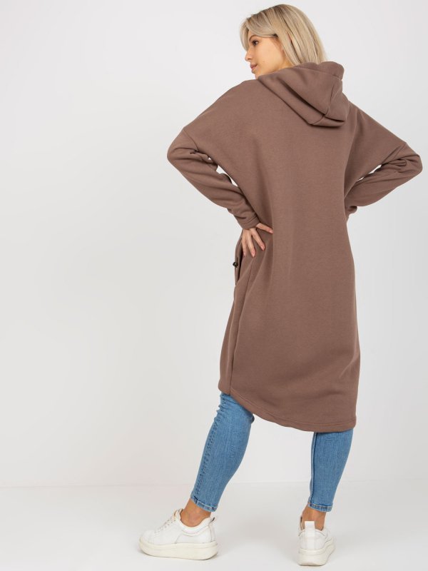 Bluza-RV-BL-4858-1.99P-brązowy rozmiar - S/M