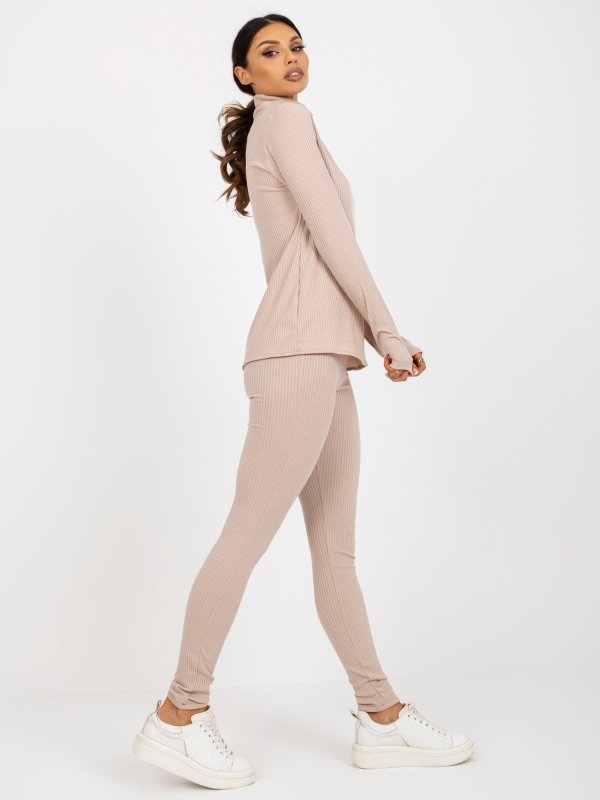 Bluzka-LK-BZ-509192.55P-beżowy rozmiar - ONE SIZE