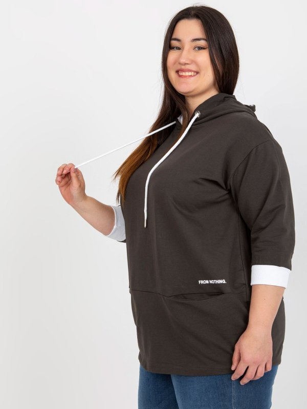 Tunika-RV-TU-8241.54P-ciemny khaki rozmiar - ONE SIZE