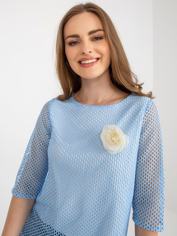 Bluzka-LK-BZ-506642.94-jasny niebieski rozmiar - 40