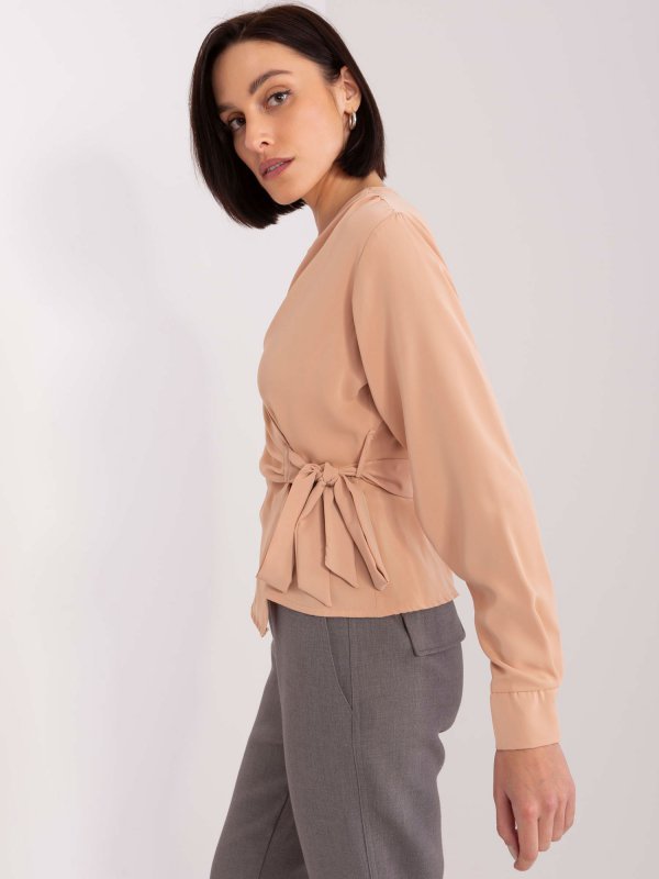 Bluzka-EM-BZ-3035.36-camelowy rozmiar - L