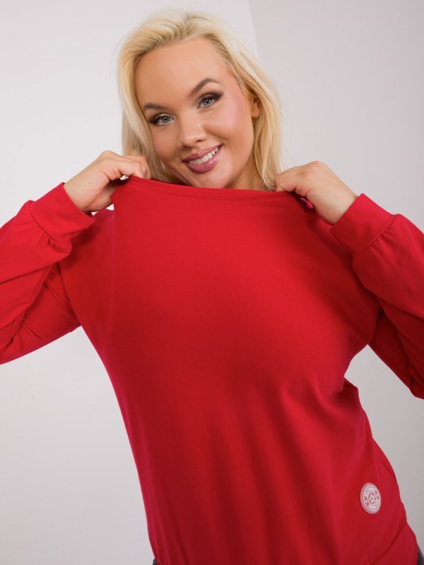 Bluzka-RV-BZ-9258.22-czerwony rozmiar - ONE SIZE