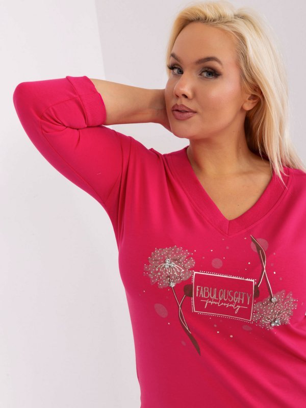 Bluzka-RV-BZ-9030.23X-fuksjowy rozmiar - ONE SIZE