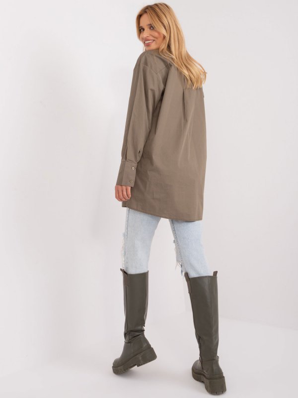 Koszula-BA-KS-0378.60-khaki rozmiar - L