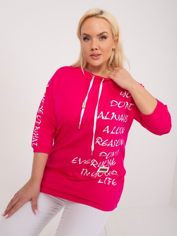 Bluzka-RV-BZ-9450.36-fuksjowy rozmiar - ONE SIZE