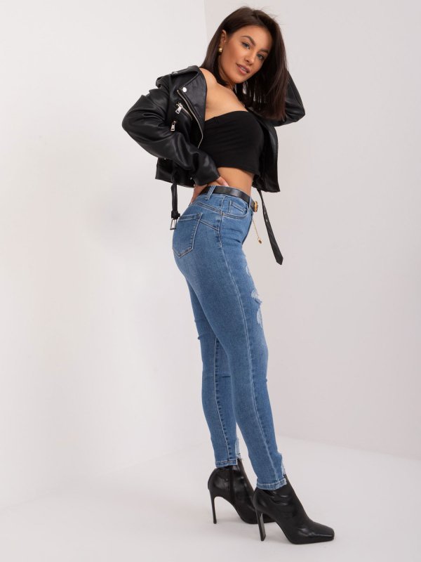 Spodnie jeans-PM-SP-J1330-14.31X-ciemny niebieski rozmiar - XS