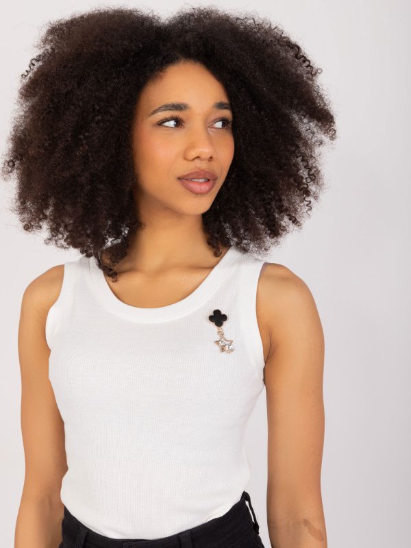 Top-LK-TP-509623.73-ecru rozmiar - S/M