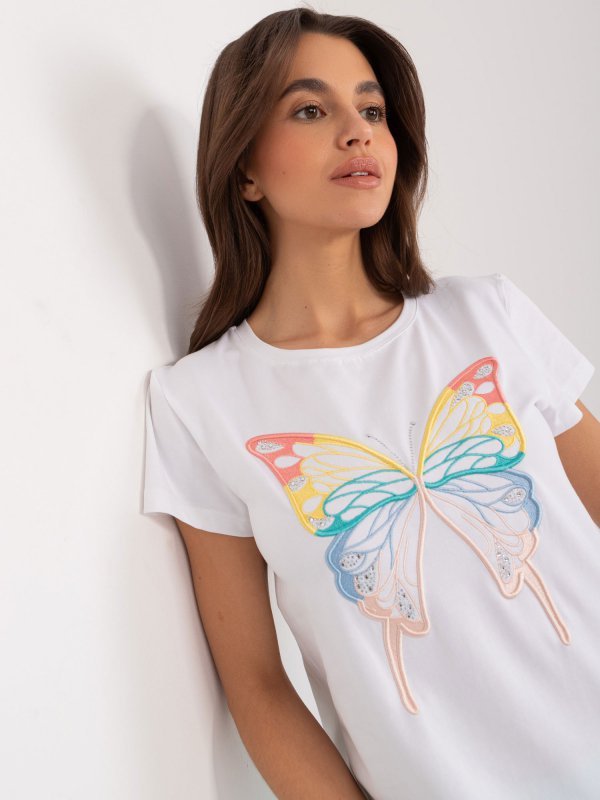 T-shirt-RV-TS-9637.39-biały rozmiar - L/XL