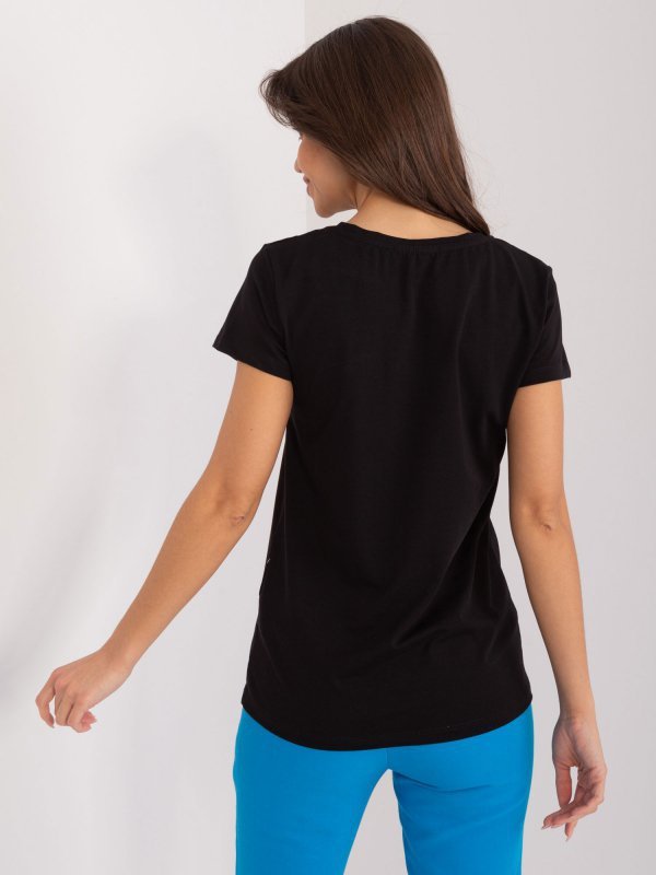 T-shirt-RV-TS-9666.05X-czarny rozmiar - S/M