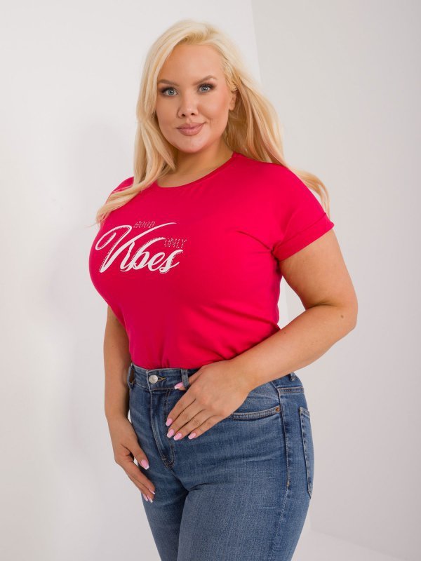 T-shirt-RV-TS-9475.60-czerwony rozmiar - ONE SIZE