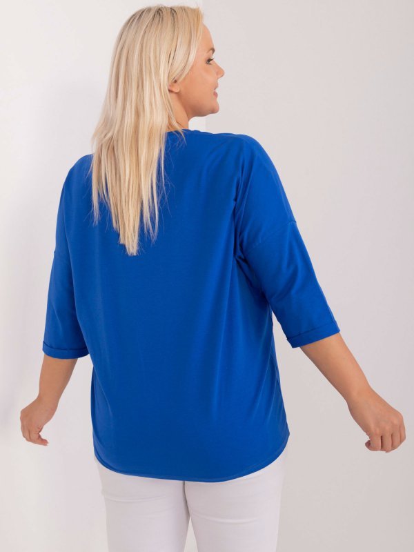 Bluzka-RV-BZ-9364.99-kobaltowy rozmiar - ONE SIZE