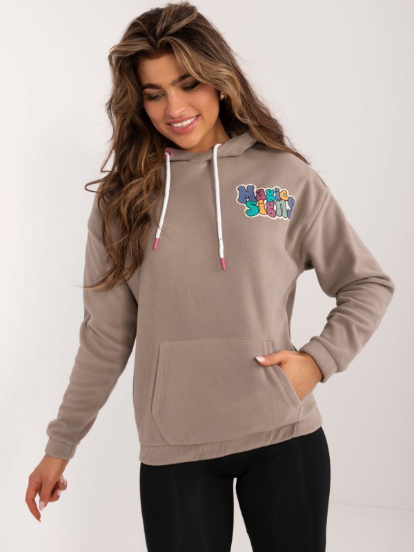 Bluza-D20005M02679A-ciemny bezowy rozmiar - M