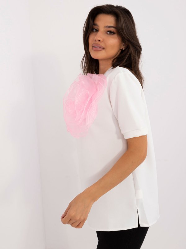 Bluzka-LK-BZ-509686.92-ecru rozmiar - L/XL