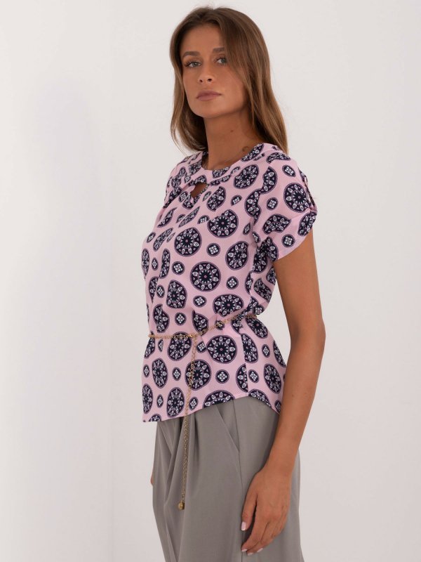 Bluzka-LK-BZ-505775.00-jasny różowy rozmiar - 38