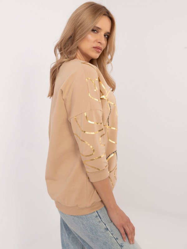 Bluzka-CLM-BZ-1257.71-camelowy rozmiar - S