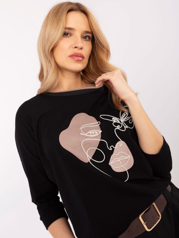 Bluzka-RV-BZ-A265.25-czarny rozmiar - ONE SIZE