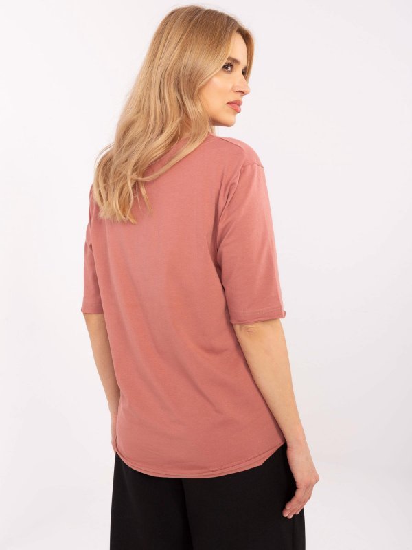Bluzka-CLM-BZ-0119.36-ciemny różowy rozmiar - XL