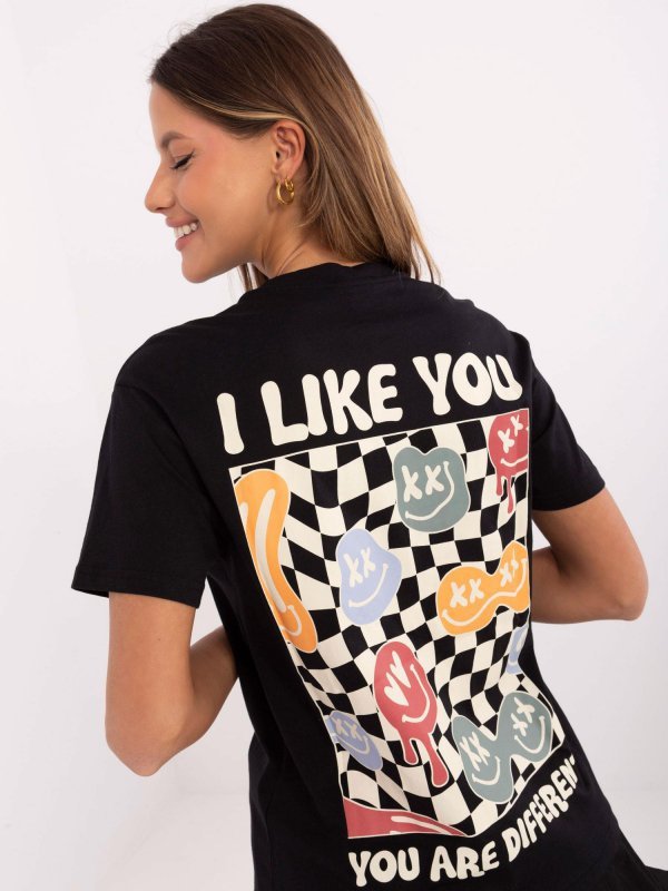 T-shirt-D12022AC02645E-grafitowy rozmiar - XS