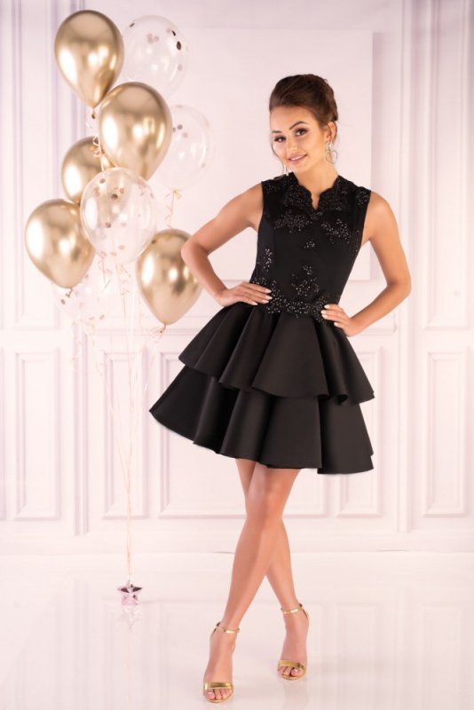 Sukienka Karieela Black 90543 rozmiar - M