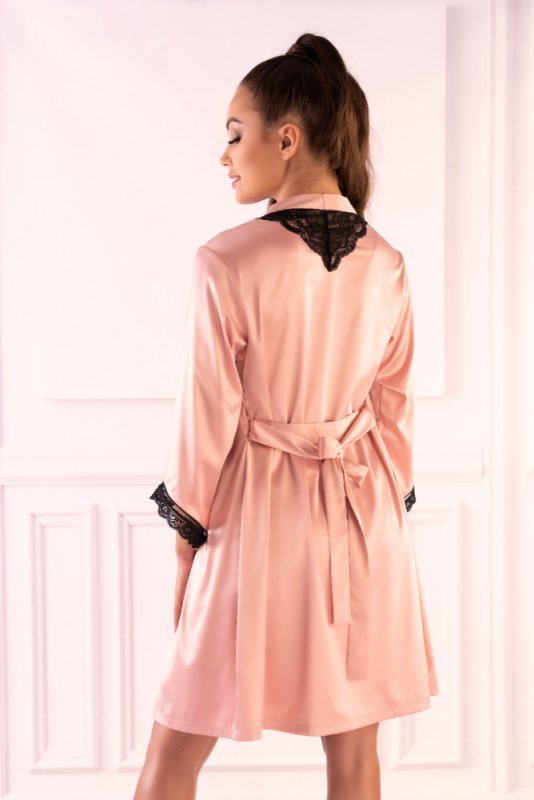 Szlafrok  Ariladyen Pink  RóżowyLC 90568 Scallo Collection LivCo Corsetti Fashion rozmiar - L/XL