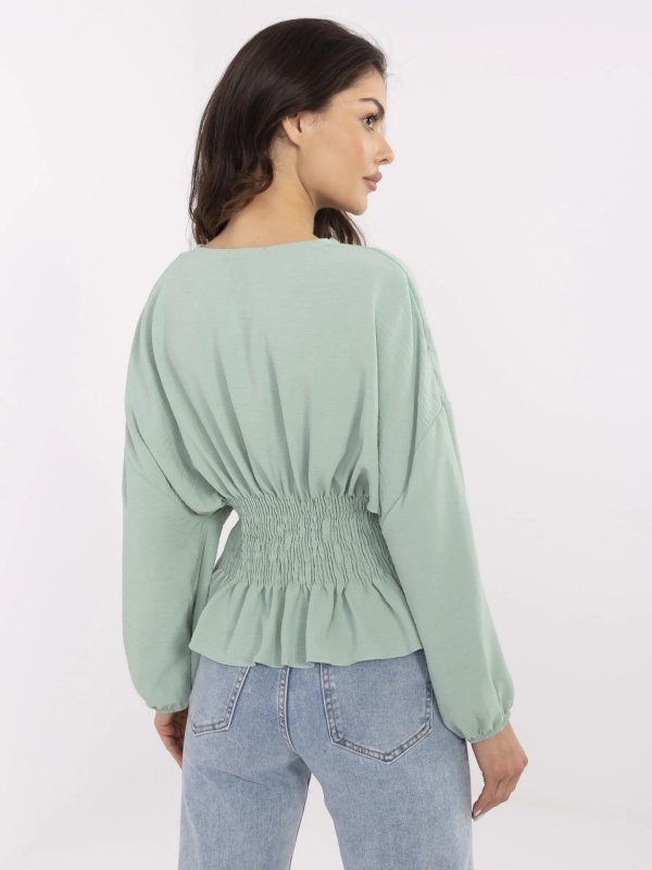 Bluzka-D50021F11088A-pistacjowy rozmiar - L/XL