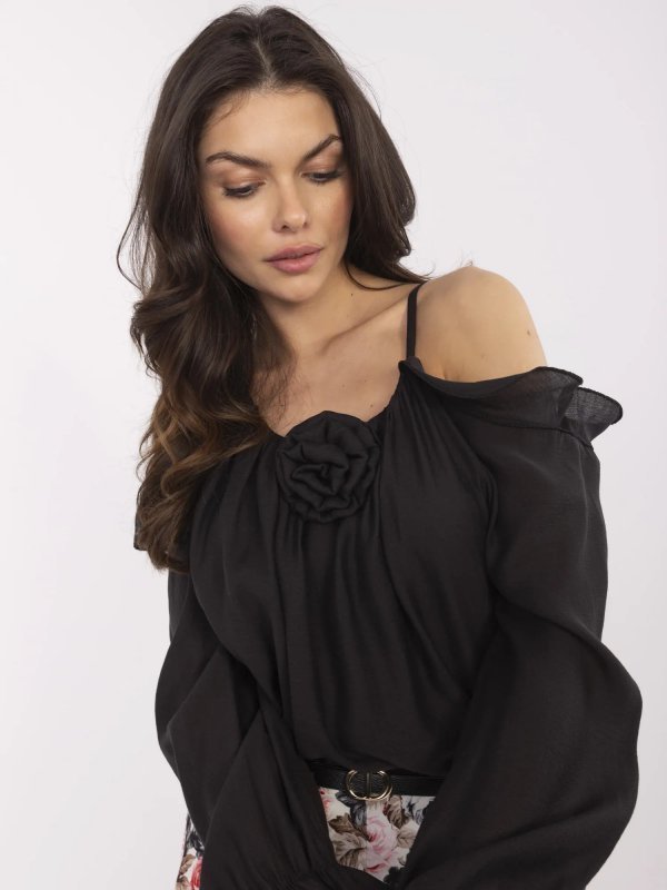 Bluzka-MI-BZ-26600.85-czarny rozmiar - ONE SIZE