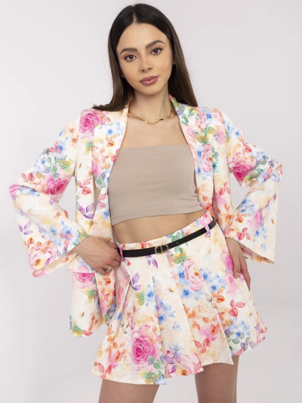 Komplet-DHJ-KMPL-A9061-1.70P-ecru rozmiar - ONE SIZE