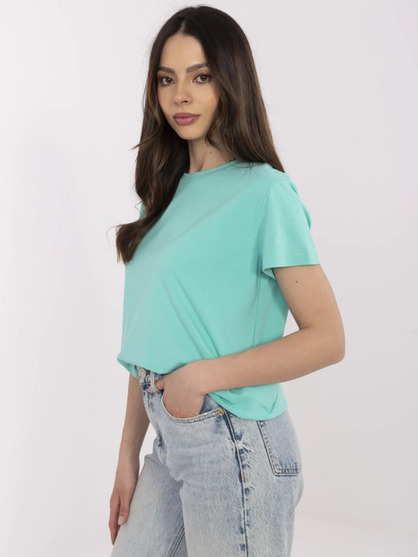 T-shirt-CLM-TS-1640.87-turkusowy rozmiar - S