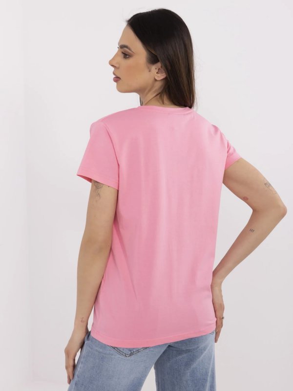 T-shirt-CLM-TS-1639.12-różowy rozmiar - M