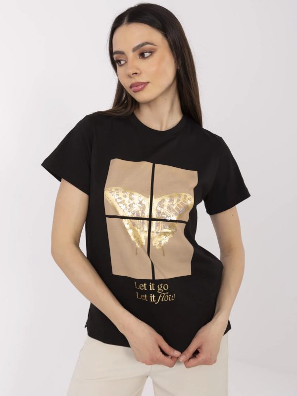 T-shirt-CLM-TS-1704.85-czarny rozmiar - M