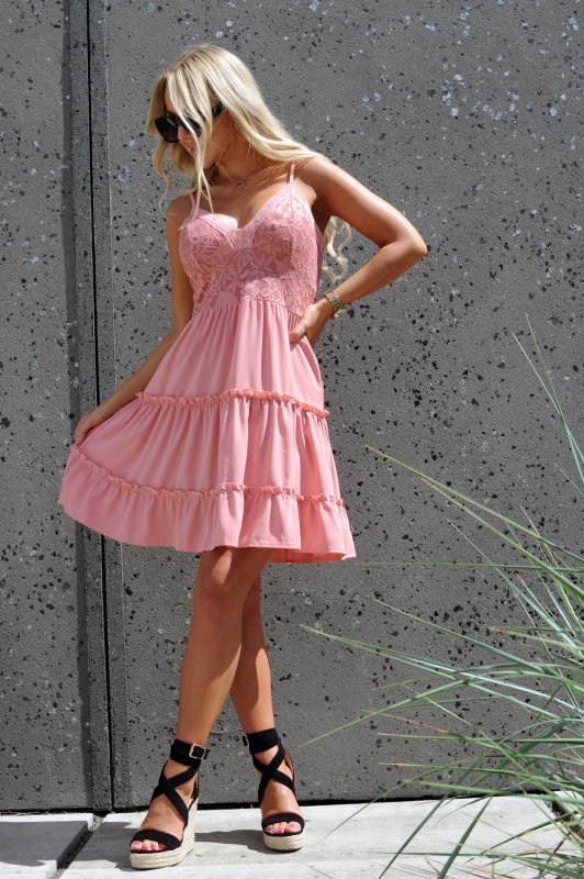 Sukienka Satrian Dusty Rose D53 rozmiar - L