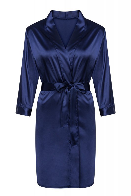 Szlafrok Edelina Navy Blue LC 90520 Est Belle Collection Blue Granatowy LivCo Corsetti Fashion rozmiar - XL