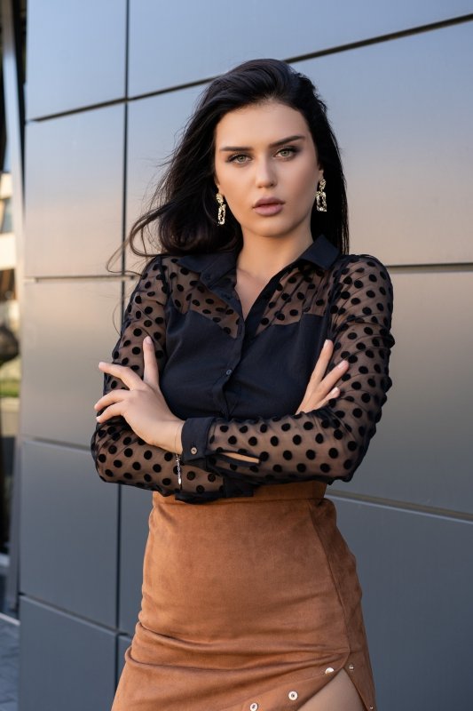 Bluzka Senariam Black 90570 rozmiar - L
