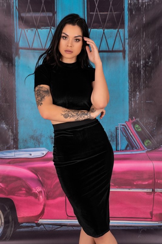 Komplet Lyana Black 1712 rozmiar - M