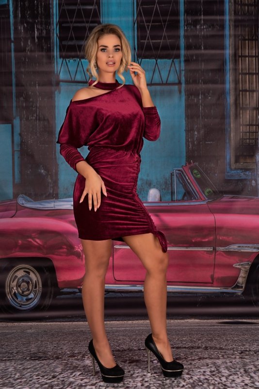 Sukienka Milona Maroon 0112 rozmiar - L