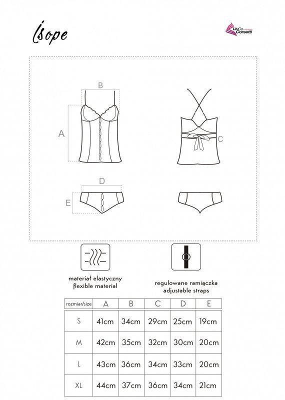 Zmysłowa Koszulka Damska Isope White Biały LivCo Corsetti Fashion rozmiar - M